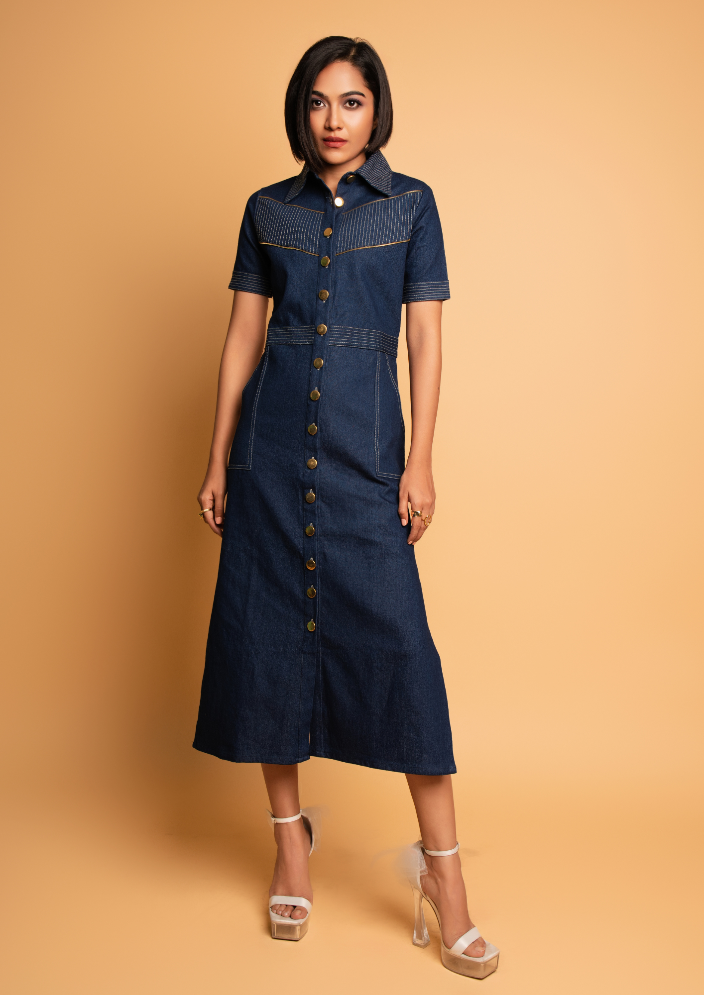 Denim Meesho Long Dress